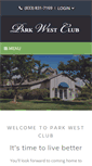 Mobile Screenshot of myparkwestclub.com
